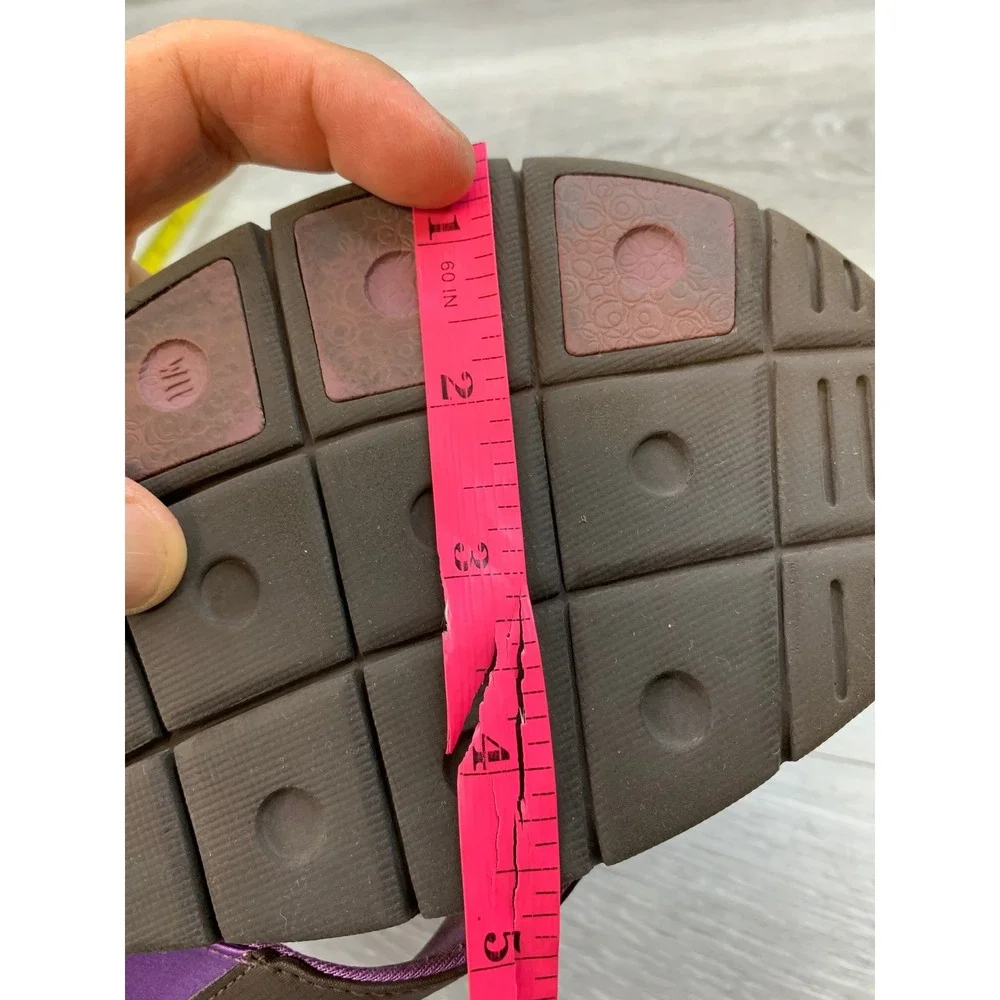 Nike Women's Sandals Comfort Thong Brown Purple Athletic Flip Flop 11 Shoes